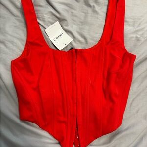 Forever 21 Fiery Red Bustier